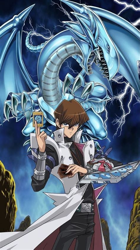 Seto Kaiba And Blue eyes White Dragon | Yugioh personajes, Kaiba yugioh ...