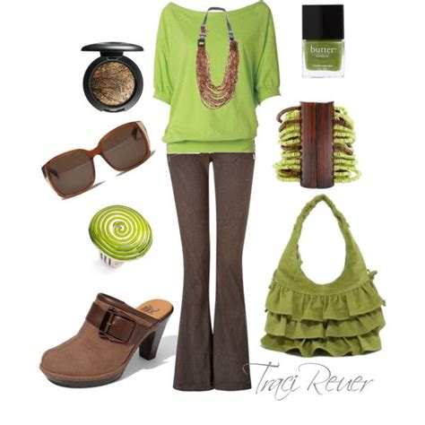 Green & Brown | Fashion, Brown outfit, Womens fashion