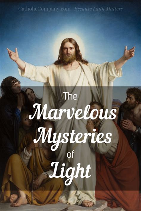 The Marvelous Mysteries of Light | GetFed | GetFed in 2020 | Mystery of light, Miracle prayer ...