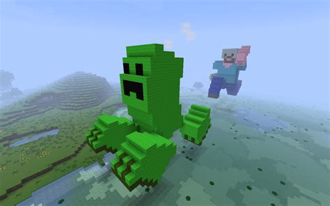 Steve and the Creeper Minecraft Map