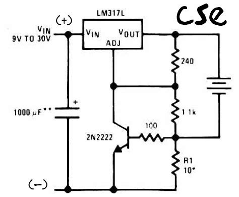 Simple 9V charger battery circuit - Electronic Circuit