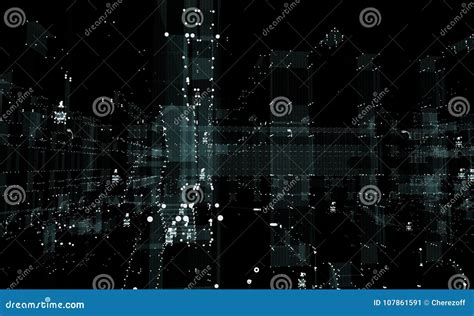 Hologram Futuristic Interface City Stock Image - Image of internet ...