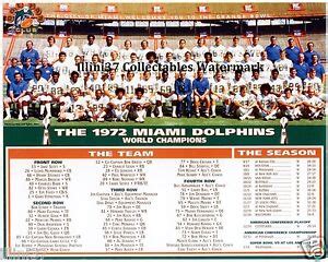 1972 MIAMI DOLPHINS UNDEFEATED NFL SUPER BOWL CHAMPIONS TEAM 8X10 PHOTO | eBay