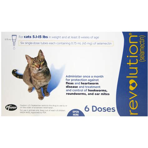 Revolution Rx for Cats, Blue, 5.1-15 lbs, 6 Month - Lambert Vet Supply | Dog, Cat, Horse, Kennel ...