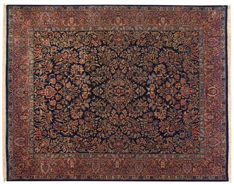 8×10 Sarouk Blue Oriental Rug 038037 – Carpets by Dilmaghani