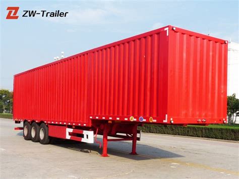 China Brands Enclosed Strong Box Cargo Semi Trailer Quotes