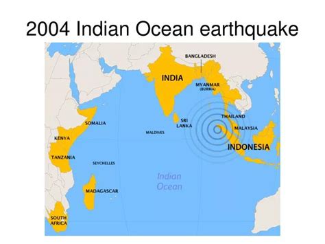 Map Indian Ocean Tsunami 2004