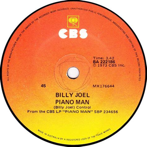 Billy Joel - Piano Man (1976, Vinyl) | Discogs