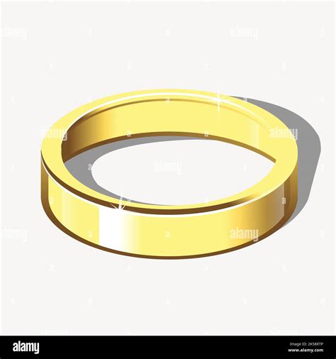 Gold wedding ring clipart, illustration vector Stock Vector Image & Art ...