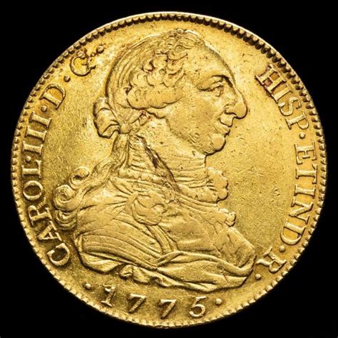 Spain. Carlos III (1759-1788). 8 Escudos Madrid. 1775. - Catawiki