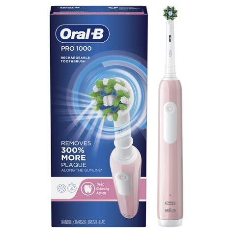 Oral-B Pro 1000 Electric Toothbrush, Pink - Walmart.com