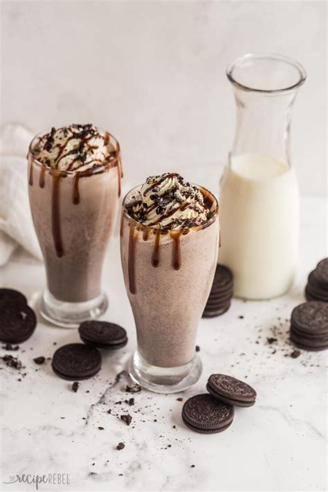 Oreo Milkshake + tons of variations! [VIDEO] - The Recipe Rebel