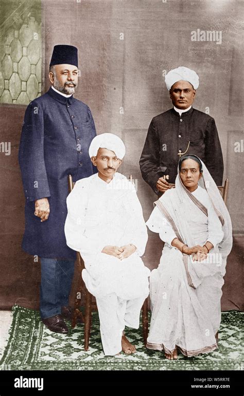 Mahatma gandhi kasturba india 1915 hi-res stock photography and images ...