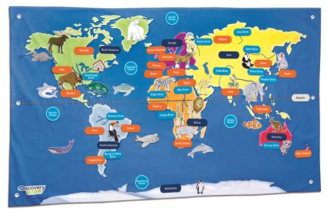 World Map Kids Printable Continents World Map Large Text For Kids Images