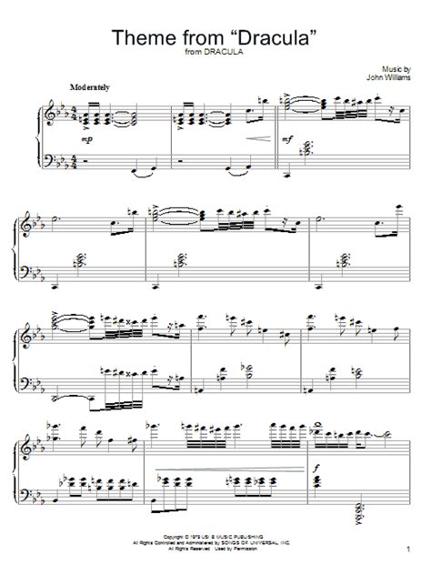 Theme from "Dracula" | Sheet Music Direct