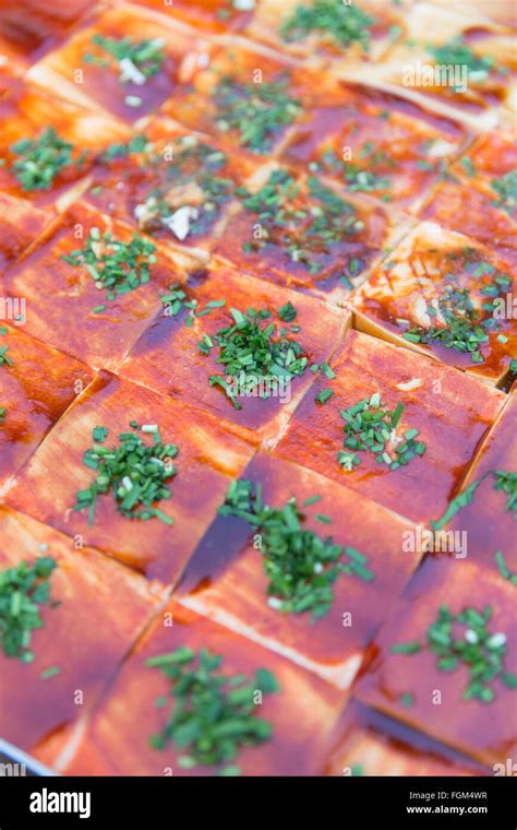 Fried tofu, Yangshuo, Guangxi, China Stock Photo - Alamy