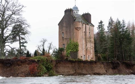 Abergeldie Castle near Balmoral in Scotland is falling into River Dee due to floods | Metro News