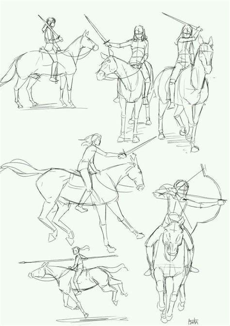 Poses with Horse | Drawings, Drawing reference poses, Art drawings