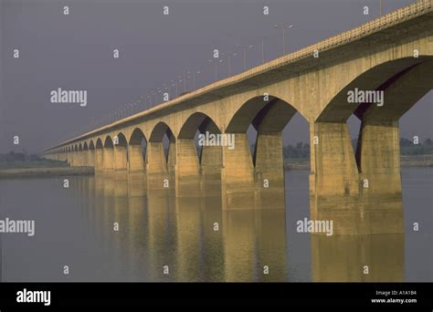 Mahatma Gandhi setu bridge at Patna The longest river bridge India Stock Photo - Alamy