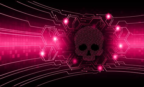 cyber hacker attack background, skull vector 3181919 Vector Art at Vecteezy