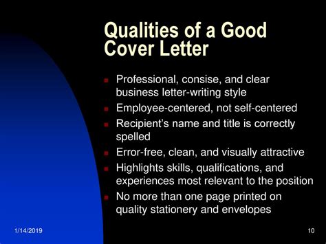 Creating an Effective Resume and Cover Letter - ppt download