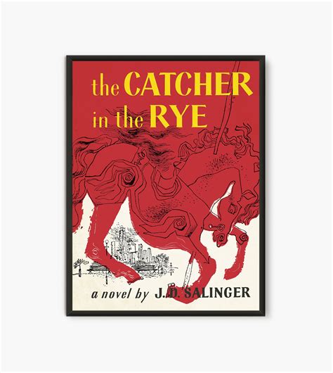 Catcher in the Rye Poster Book Cover Poster Salinger Book | Etsy