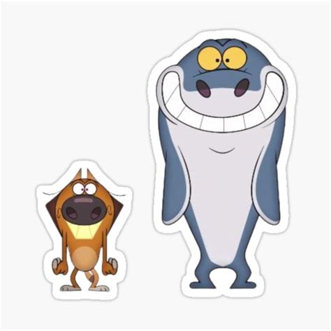 "zig and sharko very funny" Sticker for Sale by Reo12 | Redbubble