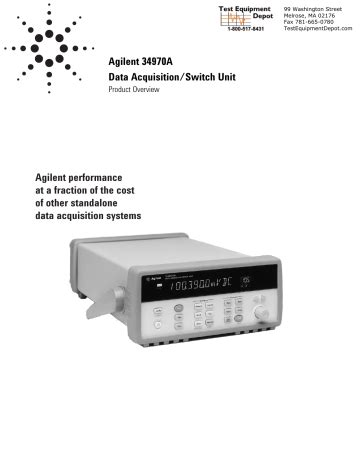 Agilent 34970A | Manualzz