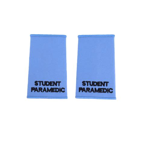 Pale Blue Student Paramedic Epaulettes - Reflex Medical