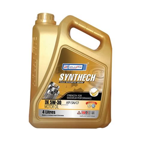 Atlantic Fully Synthech 5W 30 SN/CF 4 Litres – Atlantic Oil Store