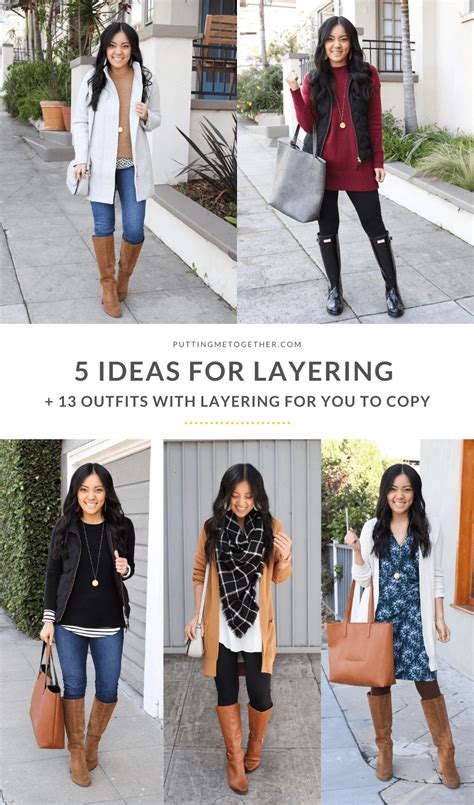 5 Ideas for Layering + 13 Outfits with Layering for You to Copy