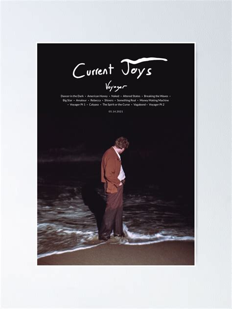 Poster « Current Joys - Voyager (2021) Affiche de couverture d'album de ...