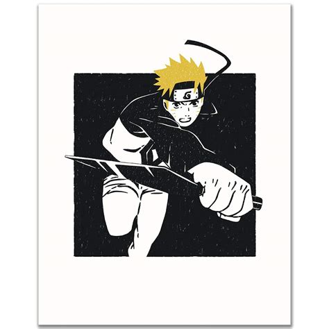 Buy 8x10 Naruto With Knife Poster/Naruto Manga/Anime Poster/Home Wall Decor/Anime Wall Art ...