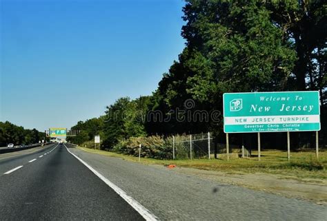 Welcome to New Jersey State Road Sign