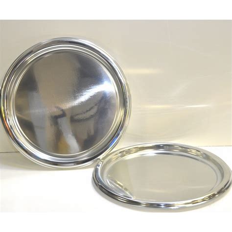 Tray/Platter - Silver, Round 340 mm | Catering Supplies | Party Supplies | Party Shop