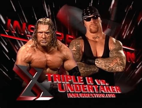 Triple H vs. Undertaker Insurrextion 2002 : r/WWEMatchGraphics