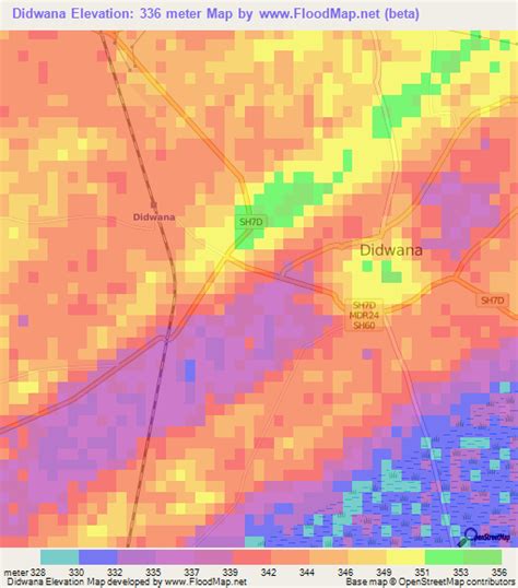 Elevation of Didwana,India Elevation Map, Topography, Contour