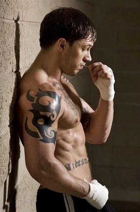 Tom Hardy Tribal Tattoos in the Warrior Session Photo