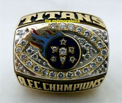 1999 TENNESSEE TITANS AFC CHAMPIONSHIP RING - Buy and Sell Championship ...