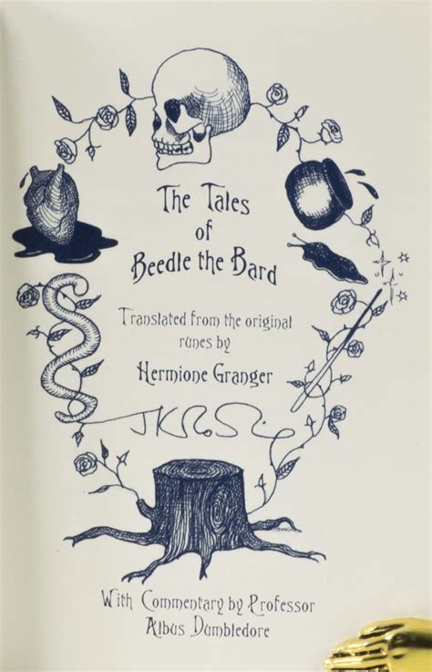 The Tales of Beedle the Bard J.K. Rawling First Edition Signed Rare