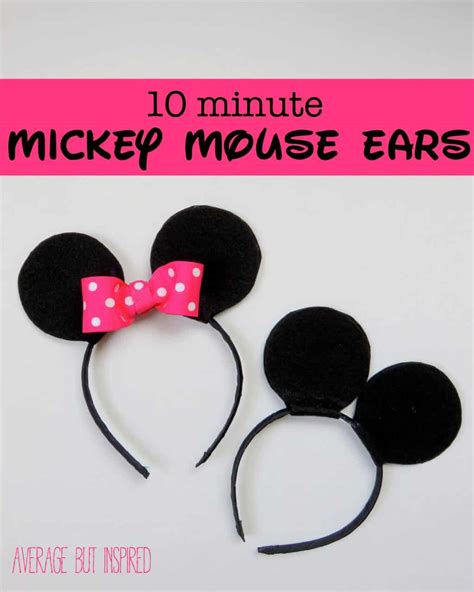 How to Make Your Own Mickey or Minnie Mouse Ears