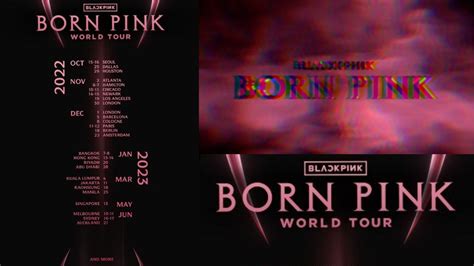 BLACKPINK World Tour 2022-23 Announces 'BORN PINK' Schedule