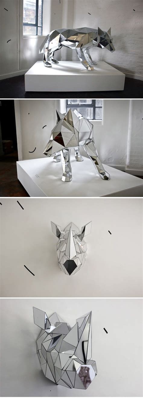 63 best Polygon Animals images on Pinterest | Papercraft, Wolves and Ceramic art