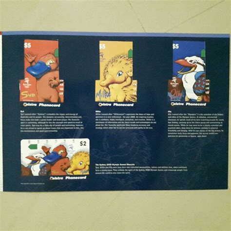 Limited Edition Australian Telstra Sydney 2000 Olympic Games Mascots Phonecards, Hobbies & Toys ...