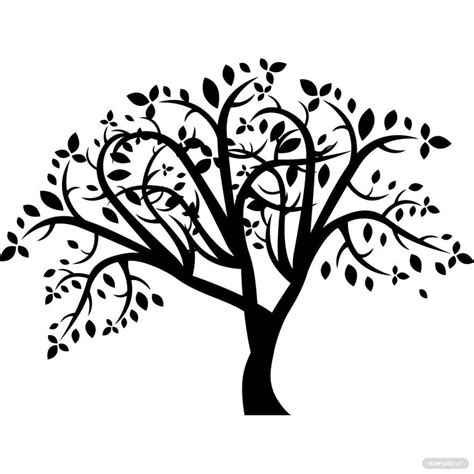 Family Tree Silhouette in PSD, Illustrator, SVG, JPG, EPS, PNG - Download | Template.net