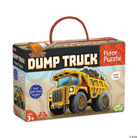 Shiny Dump Truck Floor Puzzle | MindWare