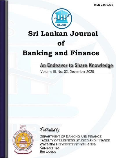 Sri Lankan Journal of Banking and Finance (SLJBF) – Faculty of Business ...