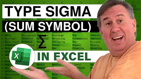 How To Type The Sum Symbol Sigma In Excel - 2575