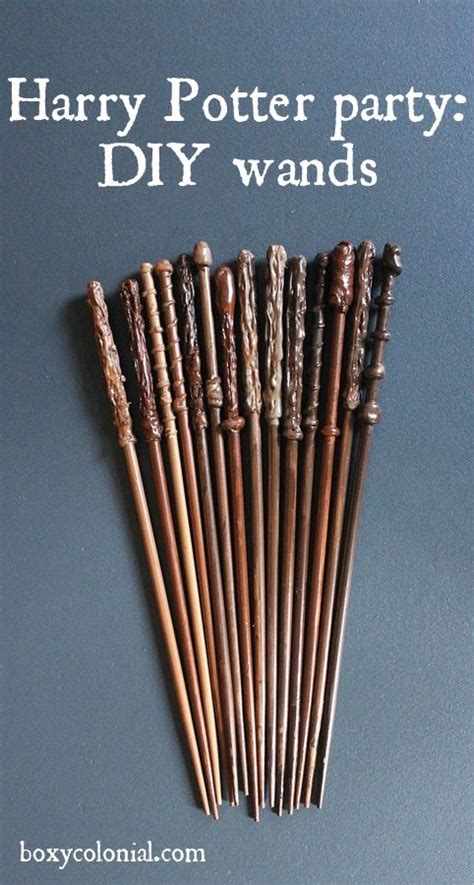 DIY Harry Potter Wands - | Harry potter birthday party, Harry potter ...