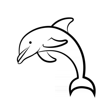 Dolphin Outline Vector Art, Icons, and Graphics for Free Download